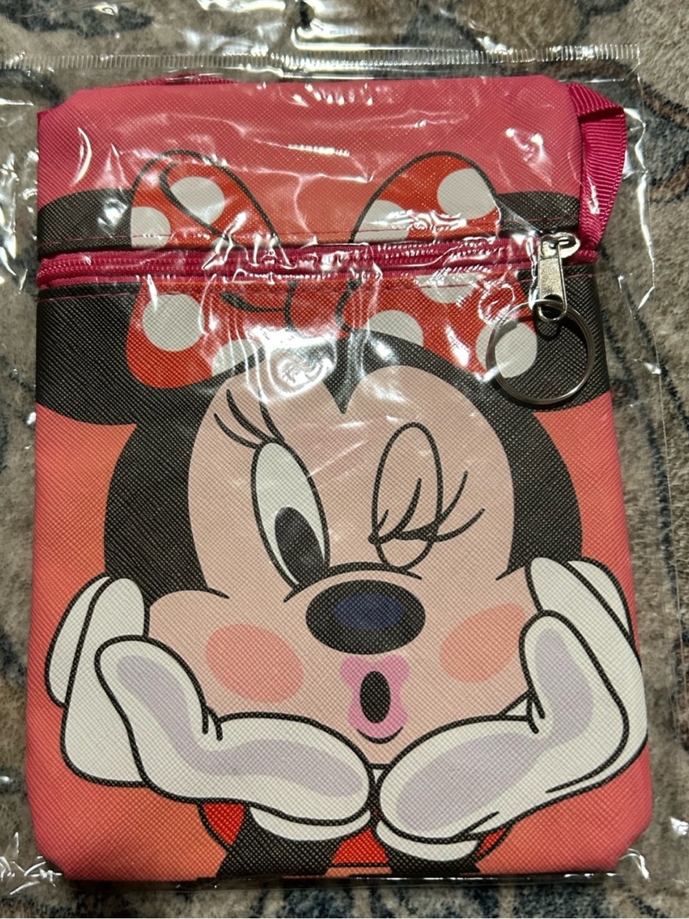 New Minnie Mouse Pink Crossbody Bag